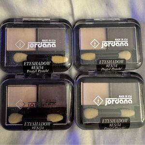 Jordana Eyeshadow Duo ES34 Pastel Peach Heather Vintage 90s/00s Lot of 4 NWT